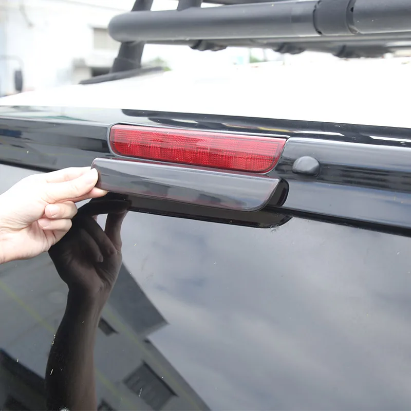 עבור טויוטה FJ קרוזר 2007-21 המכונית השחורה אור בלם דקורטיביים כיסוי גבוה-עמדת אור בלם כיסוי מגן אביזרי רכב - 2