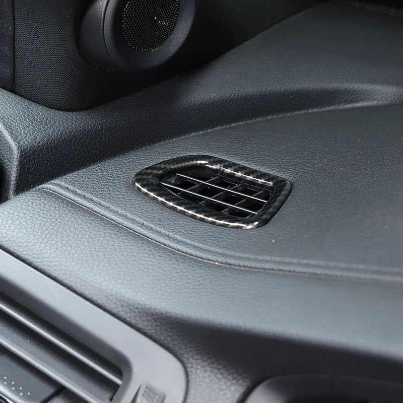 עבור הונדה פיילוט 2015-2022 ABS סיבי פחם/שחור מאט, עם לוח המחוונים במכונית שקע האוויר מסגרת הכיסוי לקצץ מדבקות אביזרי רכב - 2