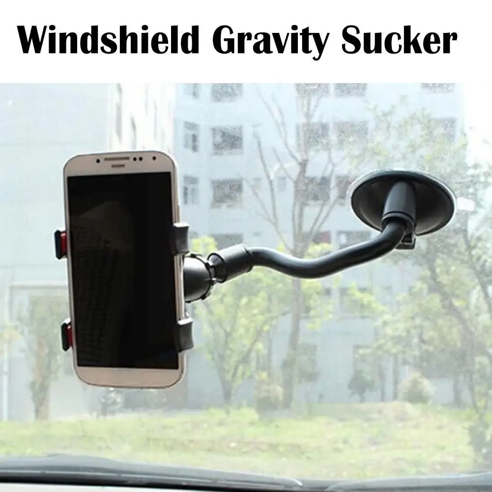 360° הרחב ביותר להציג סיבוב המכונית מחזיק טלפון אוניברסלי הטלפון מחוונים בעל הר להחזיק אבזרים הטלפון המכונית GPS ברכב עומד E3B4 - 2