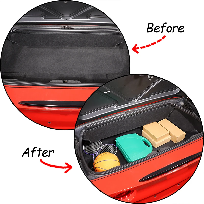 תא המטען מזרן עמיד PVC קומה מחצלות כל מזג אוויר כרית הגנה שטיח שונה אביזרי רכב עבור שברולט קורבט C6 2005-2013 - 2