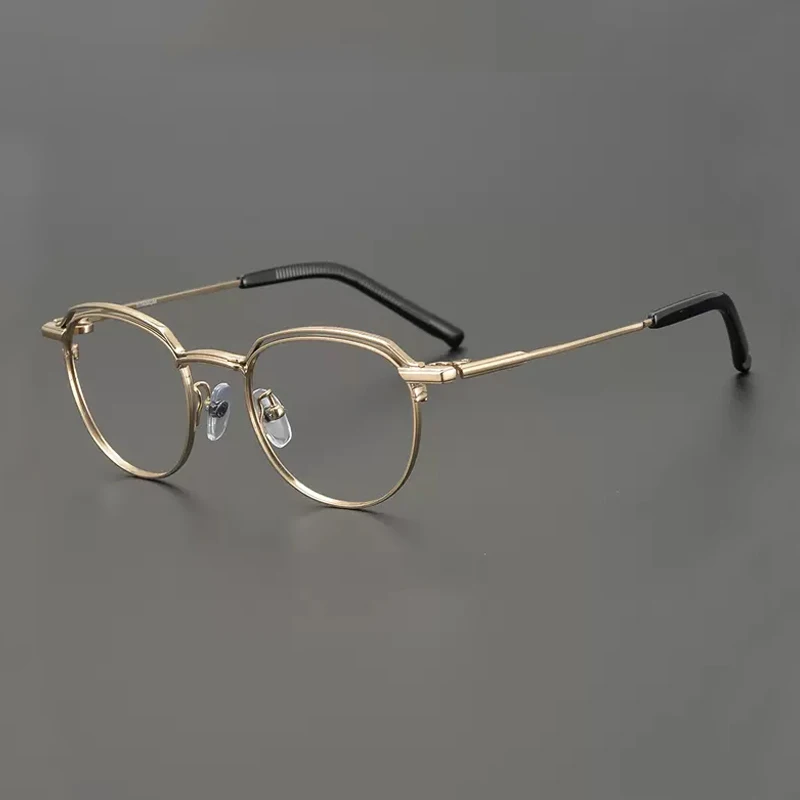 בציר מטיטניום טהור משקפיים מסגרת גברים רטרו מרשם אופטי קוצר ראייה מסגרת משקפיים נשים 2022 יוקרה חדשים של מותג משקפי שמש - 2