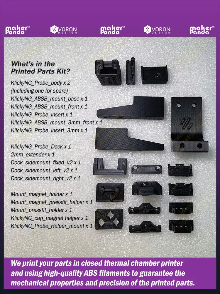 makerPanda Klicky NG ערכת בדיקה עם מודפסים חלקי Voron 2.4 r2 r1 וקלשון DIY 3D מדפסת - 2