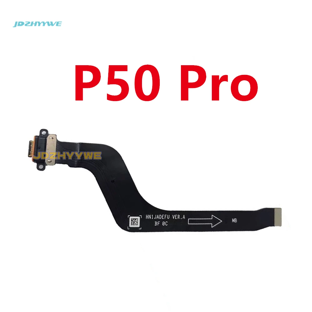 המקורי מטען USB הרציף מיקרופון ה-Sim מחבר יציאת טעינה לוח להגמיש כבלים עבור Huawei P50 Pro הטלפון חלקים - 2