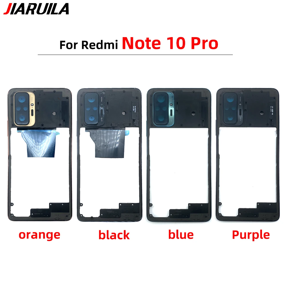 מקורי חדש Xiaom Redmi Note 10 Pro התיכון מסגרת לוח בלוחית לוח מסגרת עם הצד כפתור תיקון חלקי חילוף - 2