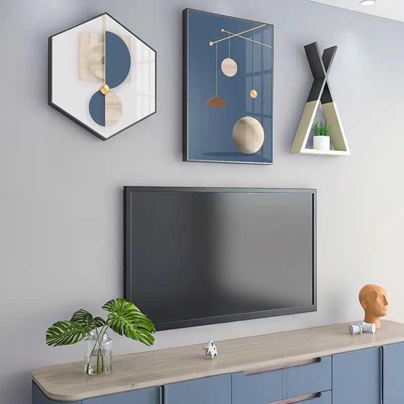 הסלון החדש בטלוויזיה רקע קישוט קיר ציור אור יוקרה בסגנון הביתה ציור יצירתי חדר האוכל הקיר תלוי ציור - 2
