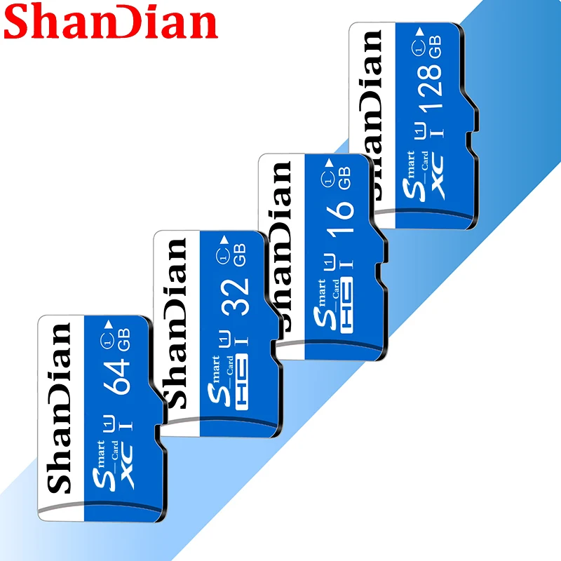 ShanDian חם מכירה חכם כרטיס זיכרון SD 64GB 32GB 16GB 8GB Class10 כרטיס TF Smartsd עט כונן זיכרון פלאש בדיסק במהירות גבוהה - 2