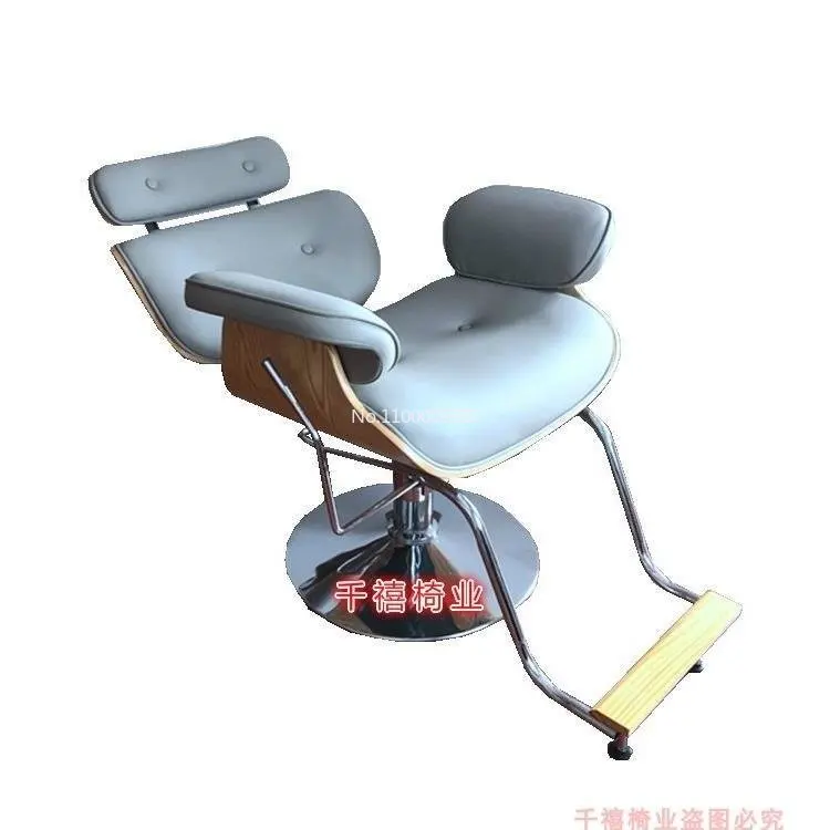 מודרני מינימליסטי מקופל נטו אדום שיער סלון מיוחד liftable הכסא sillas de peluquería парикмахерское кресло - 2