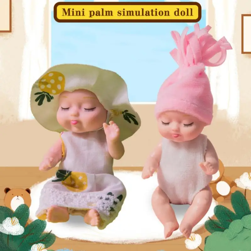 3.5 אינץ חמוד סימולציה לישון לידה מחדש בובת ילדה צעצוע קופסא מתנה בובת התינוק הישן הנסיכה-צעצוע DIY להתלבש לילדים, מתנת יום הולדת - 2