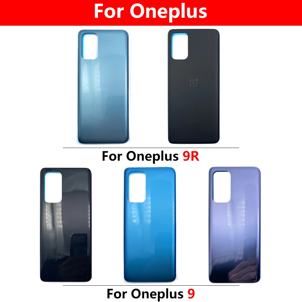 חדש הכיסוי האחורי על Oneplus 9 Pro 9R בחזרה דלת זכוכית 1+N100 N200 אחורי מכסה הסוללה דיור Case For Oneplus Nord 2 עם דבק - 2