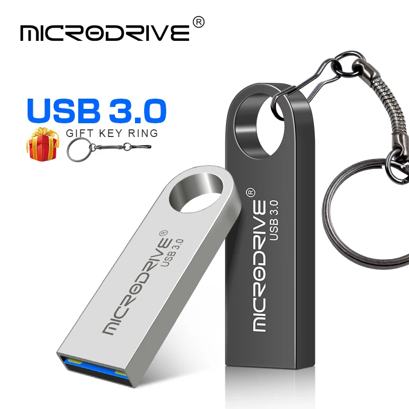כונן הבזק מסוג USB 3.0 מקל זיכרון Pendrive 128GB 64GB 32GB 16GB השתלמות USB 3.0 עמיד למים 64GB 128GB מהירות גבוהה מתכת 3.0 USB דיסק - 2