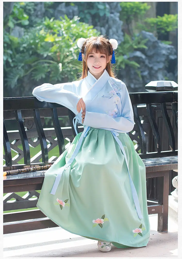 2020 חדש לנשים בנות סינית עתיקה מסורתית Hanfu נשים פיוז ' ן מודרני ההאנבוק הזה שושלת טאנג Consum השמלה - 2