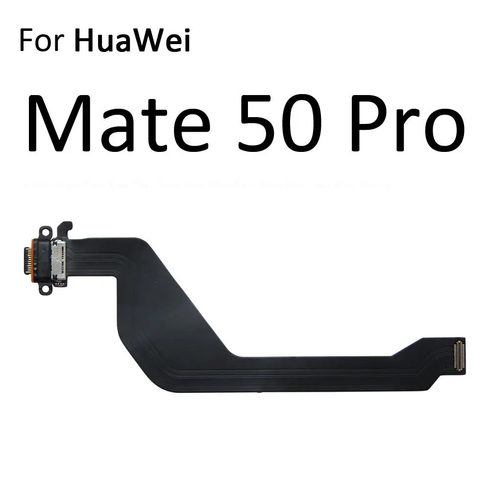 כוח טעינה מחבר נמל העגינה לוח עם מיקרופון מיקרופון להגמיש כבלים עבור HuaWei Mate 50 RS 50E 40 30 Pro 5G - 2