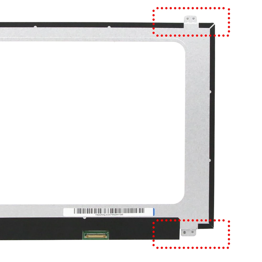 LCD פיקסלים 15.6 אינץ מחשב נייד מסך עבור מחשב נייד מדגם Inspiron 3582 מטריקס 1366*768 EDP 30 Pin מסך TN - 3