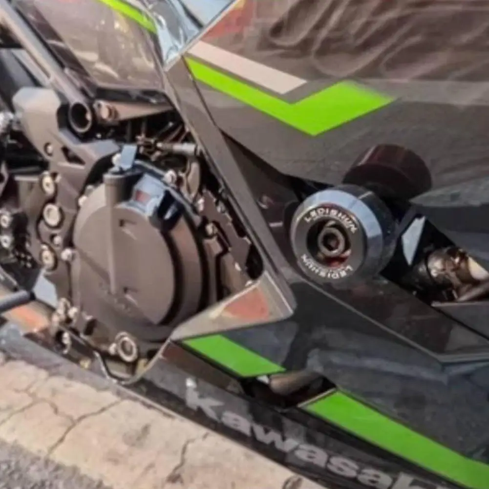 אופנוע מסגרת המחוון Crash Pad התנגשות נופל מגיני אנטי קראש מגן תואם עבור NINJA400 Dropshipping - 3