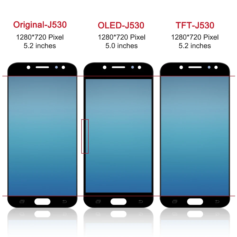 J530F 100% מבחן tft עבור Samsung Galaxy J5 2017 J530 J530Y J530G תצוגת LCD מסך מגע דיגיטלית הרכבה, חלקי חילוף - 3