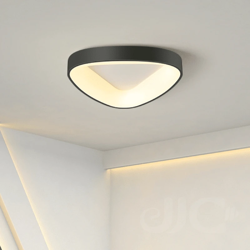 JJC מודרני משולש מנורת תקרה אקריליק בגוון מעצב LED תלוי אורות התקרה עבור סלון, חדר השינה, חדר האוכל המנורה - 3