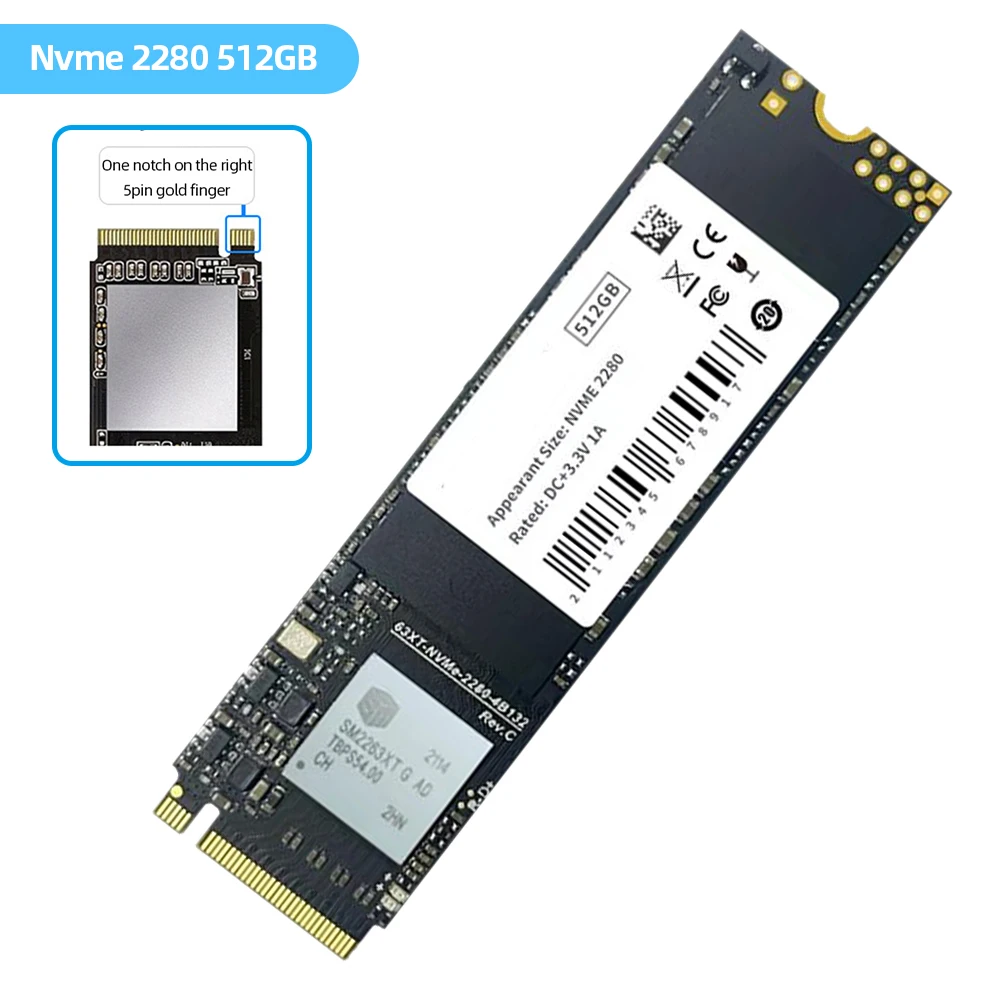 M. 2 מוצק דיסק קשיח 128G 256G 512G 1TB NVME 2280 SSD כונן קשיח 3000/2500MB/s קריאה וכתיבה מהירות התקן אחסון נייד - 3