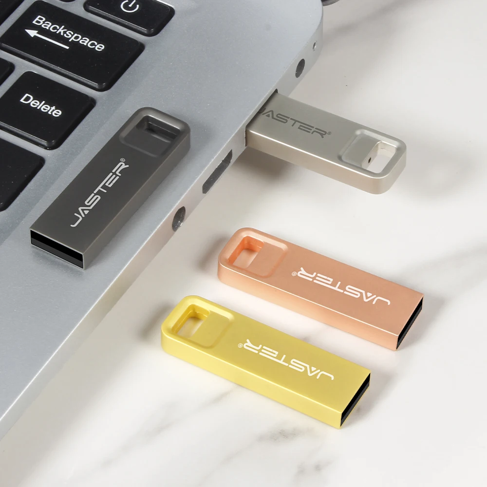 SHANDIAN חינם מותאם אישית לוגו מתכת כונן עט 64G אמיתי קיבולת של כונני פלאש USB זהב מקל זיכרון עסקים יצירתיים מתנה Pendrive - 3
