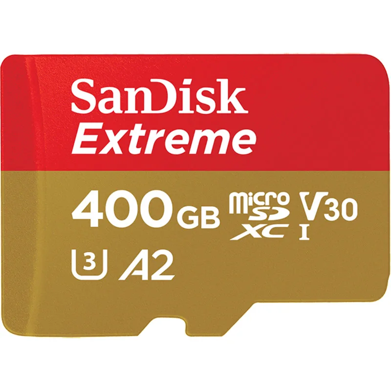 SanDisk משלוח חינם קיצוני מיקרו SDtf כרטיס U3 A2 כרטיס זיכרון 32GB 64GB 128GB 256GB כרטיס TF למצלמה 