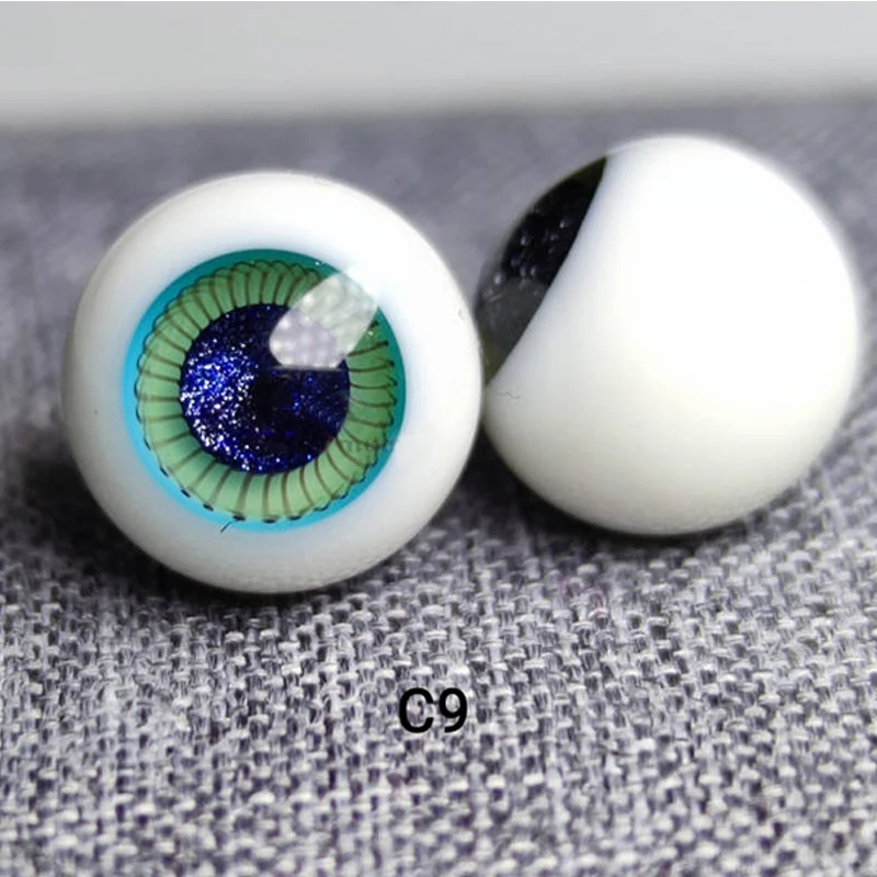 YESTARY BJD בובה אביזרים העיניים צעצועים 10MM Obitsu 11 DIY עבודת יד צבע העין 1/8 3D מטלטלין עין זכוכית BJD בובות עיניים - 3
