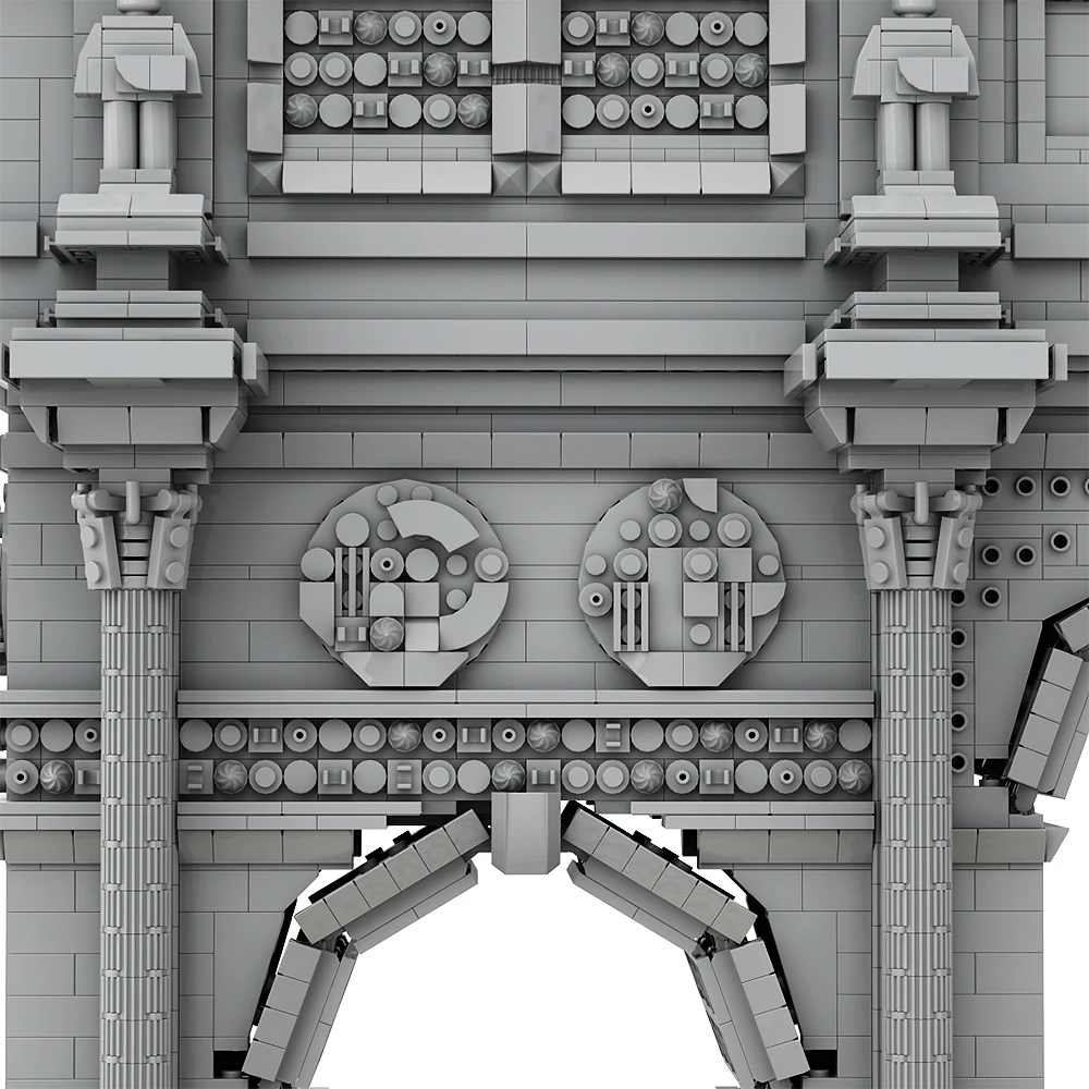 Arc de Triomphe אבני הבניין חגיגי arch בארכיטקטורה מודל Moc Gobricks סטים של DIY צעצועי המתנה ילדים למבוגרים - 3