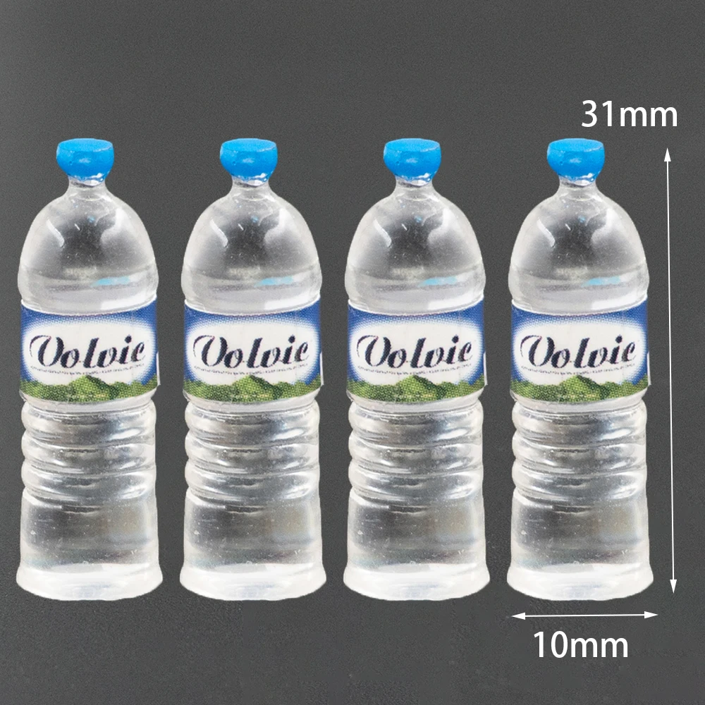 4Pcs 1/12 הבובות סופרמרקט מיניאטורי מים מינרליים בקבוק מיני משקאות צעצוע ob11 bjd קישוט בית בובות אביזרים - 3