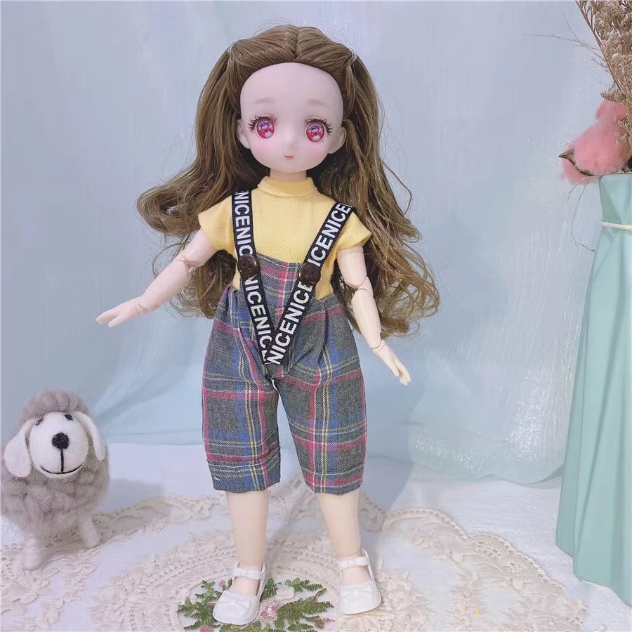 1/6 Kawaii בובה 30cm חמוד Blyth בובה משותפת הגוף אופנה BJD בובות צעצועים עם נעלי שמלה הפאה לפצות מתנות עבור ילדה pullip - 3