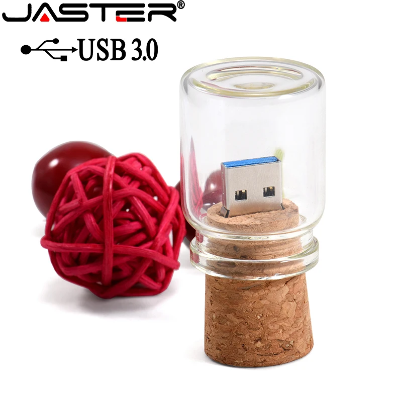 ג ' סטר USB 3.0 כונני פלאש להיסחף בקבוק + תיבת ארוז למכירה 16GB 32GB 64GB 128GB 256GB צילום חתונה כונן עט - 3