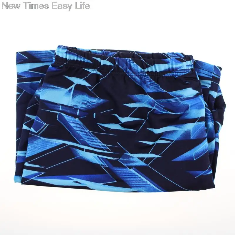 כחול 3D שטח סקסי גברים זכר רחצה שחייה ספורט לשחות בבריכה חליפת בגדי ים בוקסר החוף בגד ים ביקיני בגדי ים Beachwear - 3