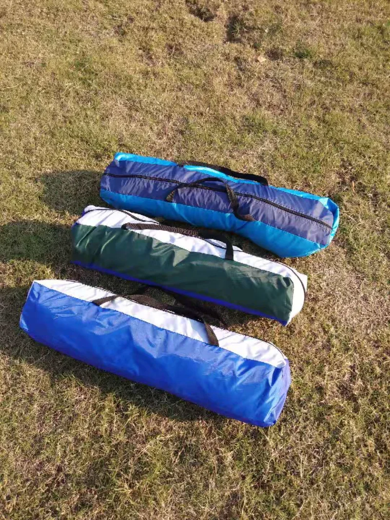 שדרוג 2-3 אדם קמפינג אוהל דו שכבתי עמיד למים מדמיע עמיד בד משובץ חיצונית הליכה תיירותי אוהל 3 אוהל העונה - 3