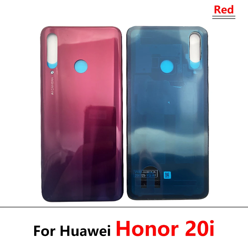 כיסוי אחורי עבור Huawei הכבוד 20אני דיור זכוכית מכסה הסוללה האחורית הדלת עבור Huawei הכבוד 20אני מקרה החלפה + מדבקה דבק - 3