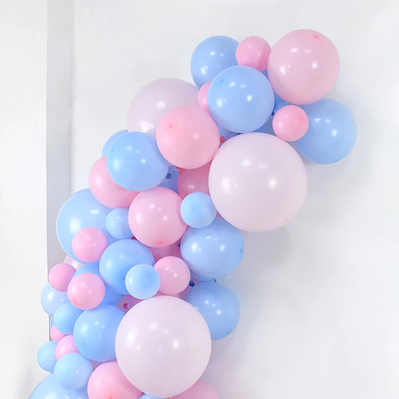 113pcs כחול ורוד פורח גרלנד מין לחשוף Ballons קשת ערכת ילד ילדה תינוק מקלחת קישוט Globos Babyshower ציוד למסיבות - 3