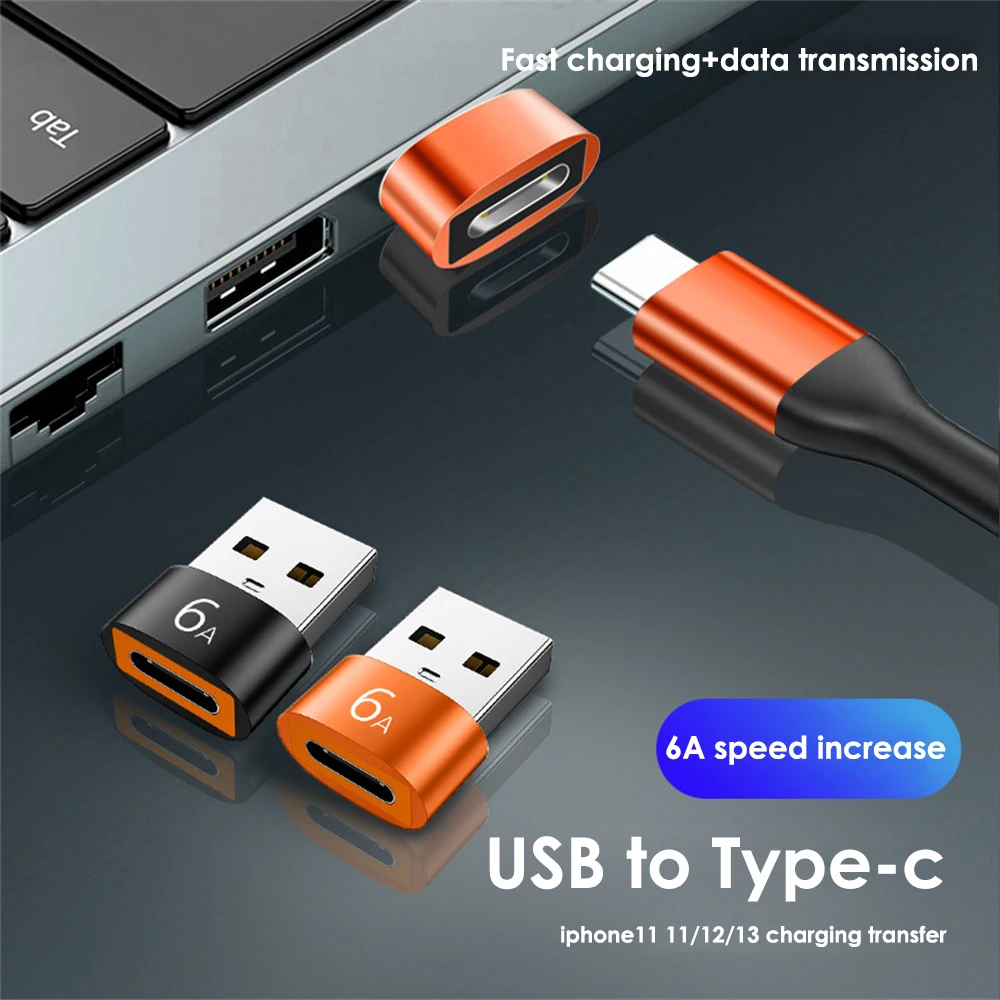 2PCS מטען מתאם USB3.0 להקליד C OTG מחבר Type-C ל-USB זכר סוג-c להסתגל ממיר למחשב MacBook המכונית USB Ipad - 3