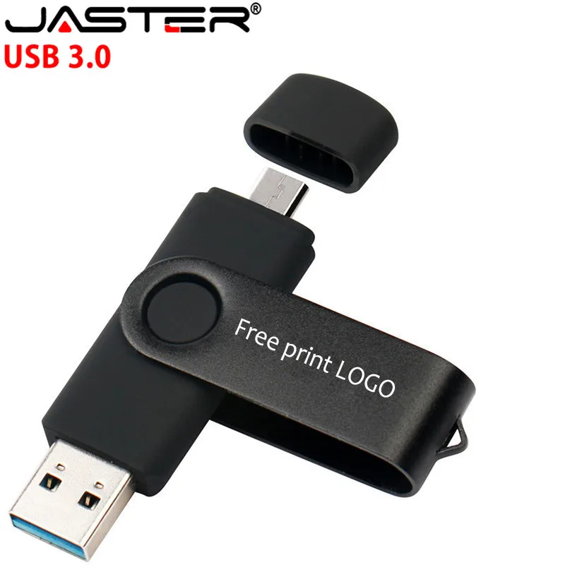 ג ' סטר OTG USB 3.0 כונן פלאש 128gb מהירות גבוהה עט 64gb 32gb 16gb 8gb זיכרון (מעל 10pcs חינם לוגו) - 3