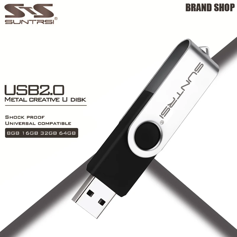 Suntrsi עט כונן 64GB 32GB 16GB 8GB 4GB כונן הבזק מסוג USB 128G Pendrive флешка עמיד למים u-דיסק 2.0 מפתח usb מתנה עבור PC - 3