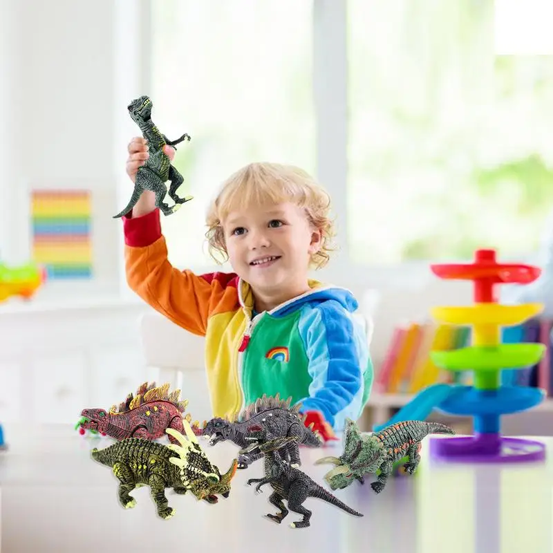 דינוזאור צעצועים לילדים עמיד הולוסירפטור חינוכי דינוזאור צעצועים מציאותי בטוח דינוזאור תינוק צעצועים עבור ילדים 5-7 שנים. - 3