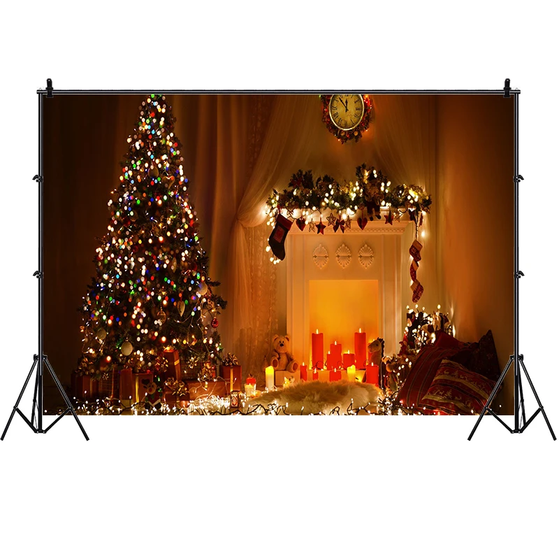 חג המולד החורף האח רקע אש בוערת קיר צילום קישוט חדר רקע לצילום סטודיו פוסטר באנר אביזר - 3