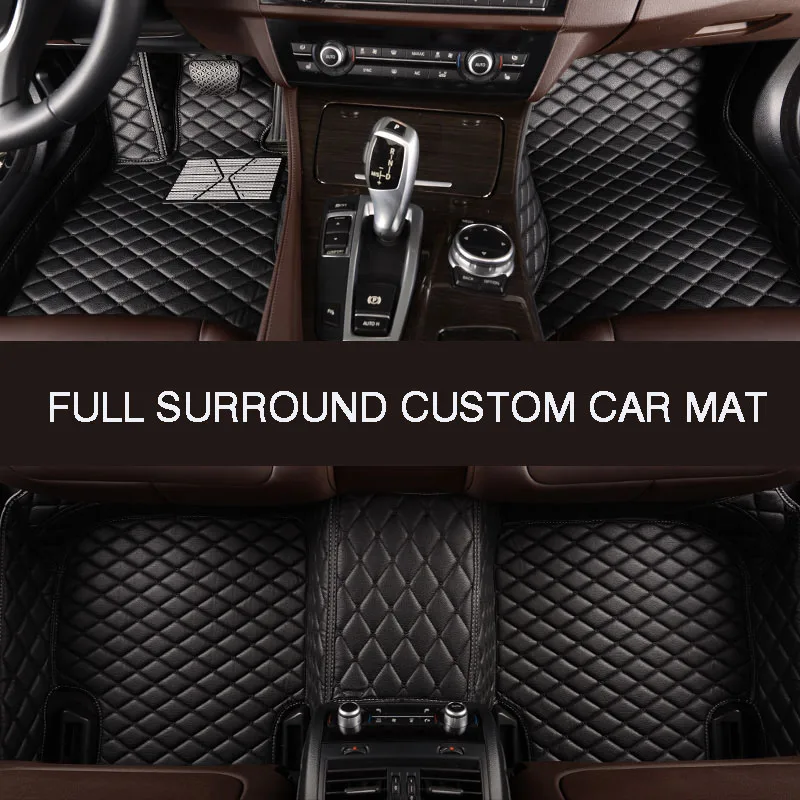HLFNTF סוראונד מכונית אישית שטיח הרצפה עבור פיג ' ו 308 2012-2015 חלקי רכב אביזרי רכב רכב הפנים - 3