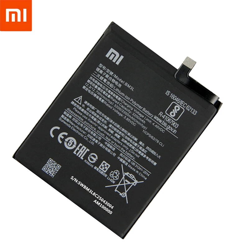 שיאו mi 100% מקורי החלפה סוללה עבור Xiaomi 9 MI9 M9 MI 9 Xiaomi9 BM3L מקורי טלפון 3300mAh החלפת Batteria - 3