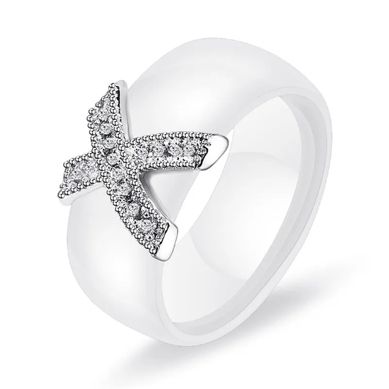 קוטיק תכשיטי אופנה נשים טבעת עם AAA קריסטל 8 מ 
