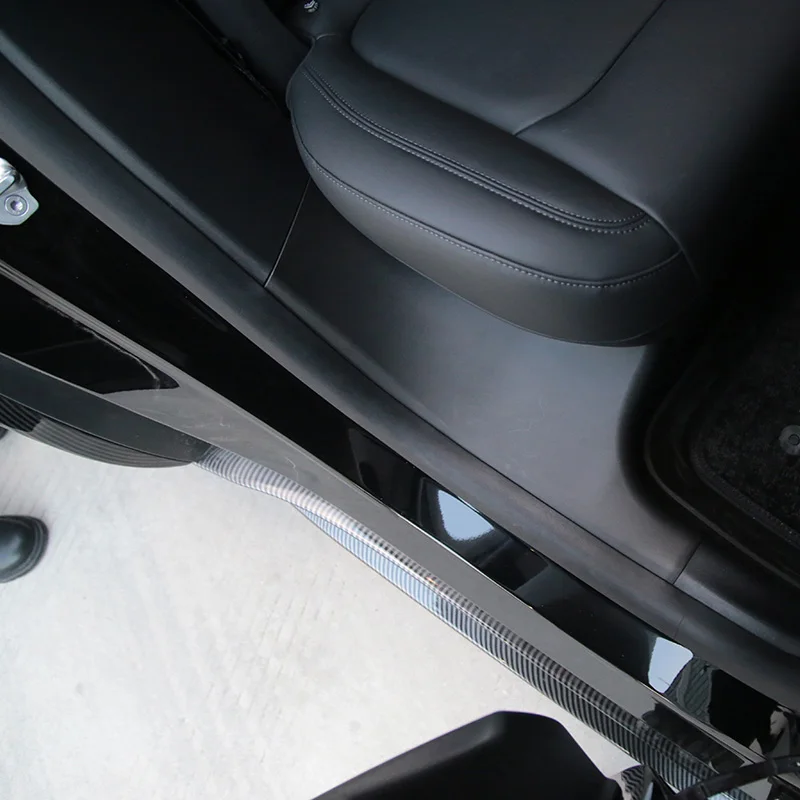 עבור טסלה מודל Y מושב תחת תמיכה הגנה פינה הדלת אדני Anti-Scratch ללבוש עמידים הגנה המקורי ברכב זמש - 3