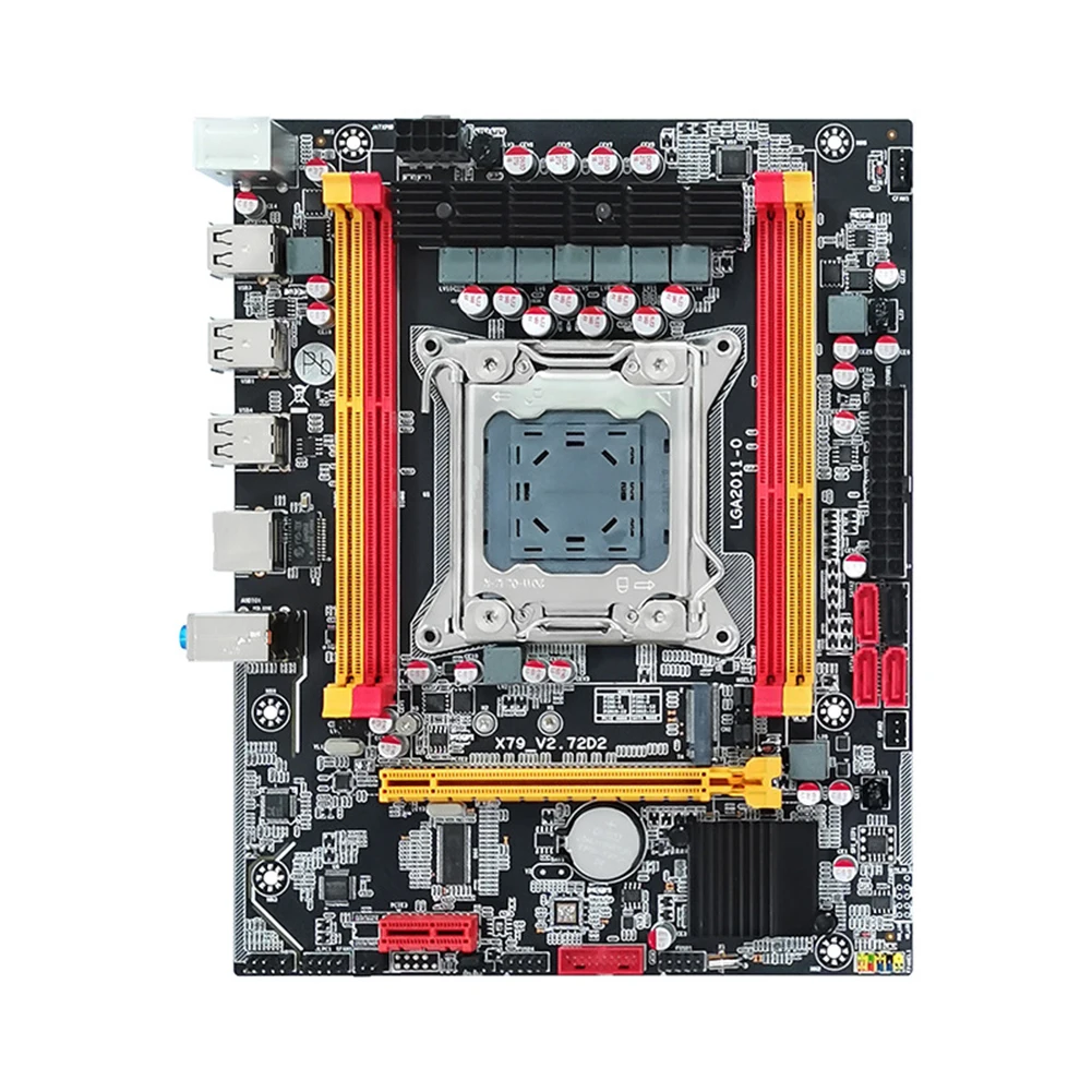 X79 האם המחשב NVME M. 2 SSD LGA 2011 שולחן העבודה לוח האם PCI-E 16X 4*SATA3.0 ממשק 12*ממשק USB תומך DDR3*4 - 3