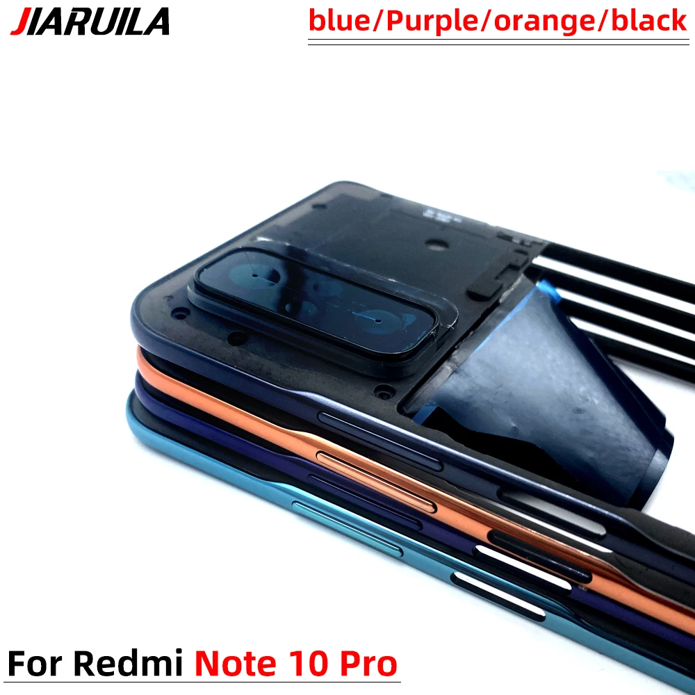 מקורי חדש Xiaom Redmi Note 10 Pro התיכון מסגרת לוח בלוחית לוח מסגרת עם הצד כפתור תיקון חלקי חילוף - 3