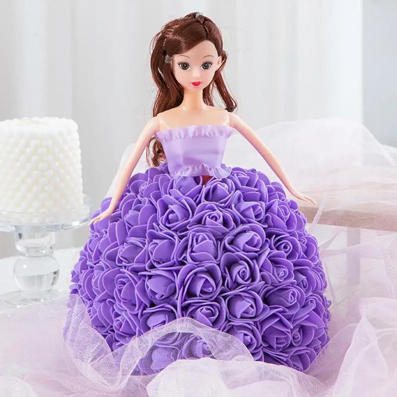 גדול שמלת נסיכת בובה יום האהבה יצירתי נצח פרח נסיכה, תחפושת שמלת נשף בובה לנשים ונערות - 3