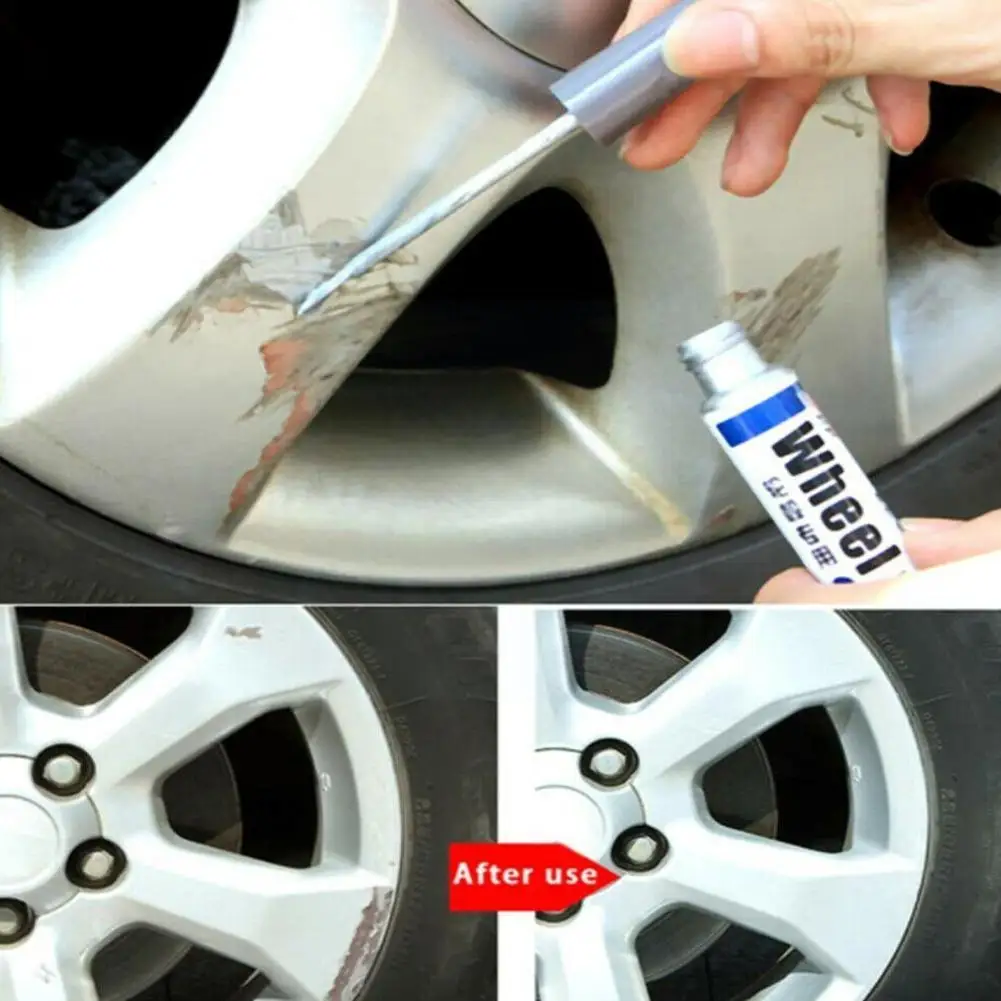 רכב אוטומטי שריטה מילוי תיקון לכסות עט עמיד למים תיקון גלגל לרענן עט צבע המכונית צבע סימון צמיגים שאינם רעילים Q1t9 - 3