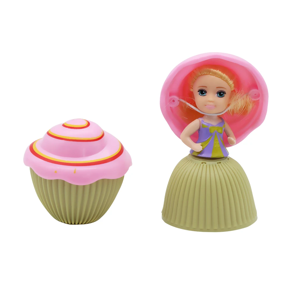 1PC ילדים צעצועים מקסימה העוגה הנסיכה מיני קריקטורה הבובה הפך ריחניים לשחק הבית קסם חמוד עוגת בנות צעצועים צבע אקראי - 3