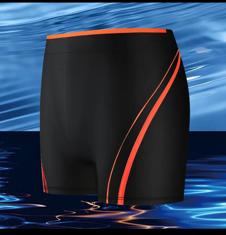 גברים בגדי ים רופף מסוגנן יבש מהירה לשחות מכנסיים קצרים סקסיים קיץ בגדי ים של גברים לשחות מכנסיים קצרים חוף Mens לשחות - 3