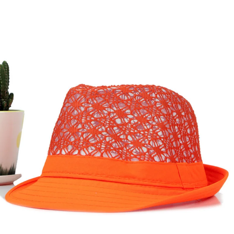 קיץ לנשימה חלול שמש כובע נשים חוף השמש כובעים קובני טרובי גברים כובעים צבע ממתקים למסיבה שמש כובע סומבררו - 3