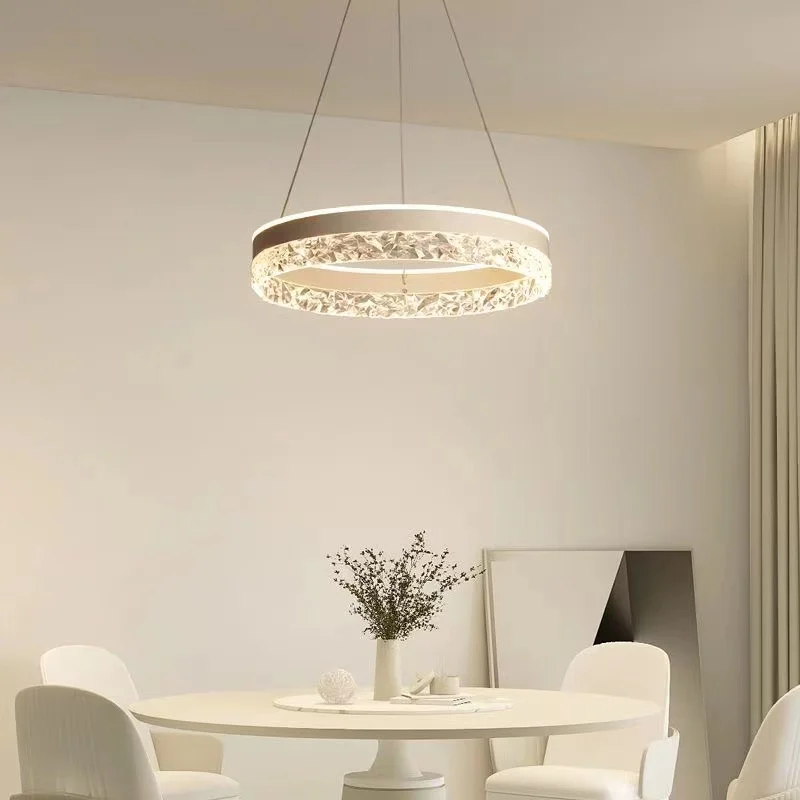 מודרנית, מינימליזם LED נברשת תאורה ביתית קריסטל טבעת תקרה נברשת סלון, חדר השינה, חדר האוכל תאורה chandeli - 3