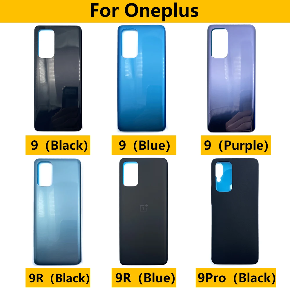 חדש הכיסוי האחורי על Oneplus 9 Pro 9R בחזרה דלת זכוכית 1+N100 N200 אחורי מכסה הסוללה דיור Case For Oneplus Nord 2 עם דבק - 3